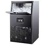 FIGGJO Ice Cube Machine,32 Large Ice Cubes in 15 Minutes,3 Ice Cube Sizes,6 kg Storage,Automatic Cleaning,for Home Office Coffee Bar