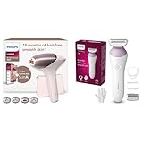 Set aus Philips Lumea IPL 9900 Series Haarentfernungsgerät mit SenseIQ & SkinAI Technologie – (BRI951/00) + Philips Lady Shaver Series 6000 – Kabelloser Nass- und Trockenrasierer(Modell BRL136/00)