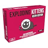 Exploding Kittens, Exploding Kittens: NSFW Edition (Auflage 2024), Grundspiel, Partyspiel, Kartenspiel, 2-5 Spieler, Ab 18+ Jahren, 15 Minuten, Deutsch, Schwarz