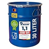 Stahlfass 30 Liter Hobbock Deckelfass Metall Blechfass...