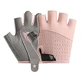 FakeFace Kinder Fahrradhandschuhe - Atmungsaktiv und Kühl, elastische Halbfingerhandschuhe Radsporthandschuhe, Schutz für Outdoor-Radfahren, Abriebfest und rutschfest
