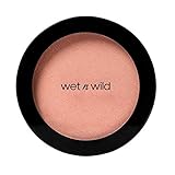 wet n wild, Color Icon Blush, kräftiges anpassbares Rouge, gepresstes Puder mit seidigweicher Formel, für einen gesunden Teint und seidigweichen Hautton, Vegan, Pearlescent Pink