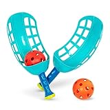 Battat Outdoor Spielzeug Ball Wurf- und Fangspiel – 2 Schläger und 2 Bälle – Sportspielzeug für den Garten, Strand, Draußen, Spielzeug für Kinder ab 5 Jahren