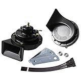 FARBIN Hörner Loud Truck Dual-Tone Air Horn Wasserdichte Zug Horn Kit für LKW Auto Motorrad Boot .etc Alle 12V Fahrzeuge ( Klassischer Stil)