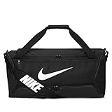 Nike, Brasilia 9.5, Durchschnittliche Trainingsbeutel, Schwarz/Schwarz/Weiß, 60Lt, Unisex Erwachsener