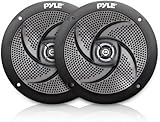 Pyle Outdoor Lautsprecher Box – wasserdichte Box Outdoor Speaker – Musikanlage für die Terrasse, Pool Lautsprecher & Aufbaulautsprecher fürs Auto. 100W Aussenlautsprecher Wasserfest in Schwarz