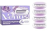 Gillette Venus Comfortglide Breeze Nachfüllklingen für Damen, mit 3 Klingen, 4 Stück