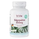 Sägepalme-Extrakt 350 mg - 60 Kapseln - Vegan - 25% Fettsäuren | Qualität aus Deutschland von ViVe Supplements