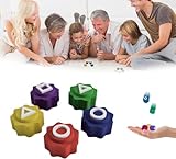 Siebkorb Traditionelles koreanisches Volksspiel Jack Stein-Set Spiel Gong-Gi Mini Fünf-Hand-Augen-Koordinationstraining, geeignet für Familientreffen (Typ A, 1 Stück)