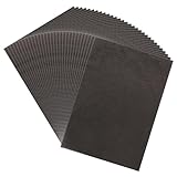 KALIONE 30pcs kohlepapier Schwarz, Graphit Kopie Tracing Papier A4 Schwarz Kohlepapier Transferpapier Kohlepapier Pauspapier für Holz Papier Leinwand Glas Keramik, und andere Oberflächen drucken