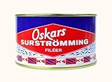 OSKARS Surströmming Filet 440g/300g Fisch, Dose (fermentierte Heringsfilets)