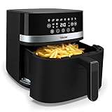 Tristar Digital Heißluftfritteuse, 8L Kapazität, 2000W, LED-Touchscreen, 7 Programme + Manuell, Vorheizen, Warmhaltefunktion, Schüttelerinnerung, PFAS-freie Antihaftbeschichtung, FR-9418