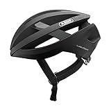 ABUS Rennradhelm Viantor - Sportlicher Fahrradhelm für Einsteiger - für Damen und Herren - Schwarz Matt, Größe M