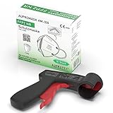 AUPROTEC Original Pistolengriff für Sprühdosen + 10 Stück FFP2 Maske AM-100 Atemschutzmaske EU CE 0370 Zertifiziert EN149:2001+A1:2009 Mundschutz 5 lagig