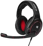 EPOS I Sennheiser Game One Offenes Akustisches Gaming Headset, Kopfhörer mit Kabel, 3,5-mm-Ansch. für PC PS4 PS5 Xbox Series X Xbox One, Switch, Headset mit Mikrofon Flexibler Arm mit Stummschaltung