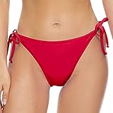 Generisch Bikinihose Damen mit seitlicher Schnürung Hüftslip Bikinihosen für Damen in Unifarben