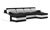 Sofini Ecksofa Sparta mit Schlaffunktion Best Eckcouch Bettkästen! Wohnzimmer möbel, polstermöbel. Schlafcouch Kissen, stauraum (Haiti 17+ Haiti 0), Länge: 305 cm, Breite: 140 cm, Höhe: 72 cm