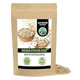 Pfeffer weiß ganz (500g), Pfefferkörner weiß 100% naturrein, natürlich ohne Zusätze, vegan, Weisser Pfeffer