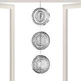 Vögel Vertreiben - Hängbarer Runder Windspinner,Outdoor Vogelreflektoren | Für Garten Fenster Balkon Terrasse