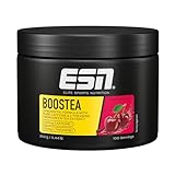 ESN Boostea, Cherry, 200 g, Booster mit Koffein, L-Theanin und Grüntee-Extrakt, vegan, geprüfte Qualität - made in Germany