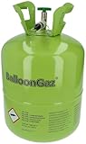 Folat 25203 BallonGaz Helium – 360 Liter Ballongas mit Füllventil für 50 Ideal für Geburtstage, Party, Hochzeit | Einweg Gasflasche aus recyclebarem Metall | Gas, Luftballons, Folienballons, Grün