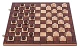 Square - Damespiel - 100 Feld - Dame Set aus Holz - Brett 40 x 40 cm