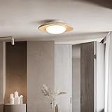 YUPIN Natürlich Gelber Travertin Deckenleuchte Wabi-sabi Japanischer Stein Deckenleuchte Für Flur E27/G9 Nordisch Creme-Stil Deckenlampe Aus Holz Für Küchenlampe Badezimmer Eingang Flur(C)