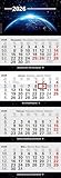 4-Monatskalender 2026 mit Bild Universum großer Wandkalender Büro Vier Monate