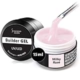 SINCERO SALON Aufbaugel für Gelnägel - Milky Rose - UV Gel...