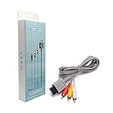 WICAREYO 1.8M Audio Video AV Cinch Video Composite Kabel für Wii Wii U Konsole