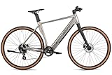 Adore E-Citybike 28' Alu Urban Bike Stadtfahrrad UBR-770 Heckmotor 30NM / 10Ah Stahlgrau matt