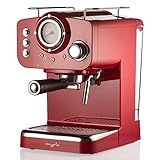 Espressomaschine Siebträger | Kaffeemaschine mit Siebträger | Espresso Milchaufschäumer | Siebträgermaschine klein | für 2 Tassen | 1,25 l Wassertank | 15 bar | MY4052