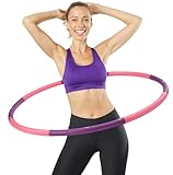 NAJATO Sports Hula Hoop Reifen Erwachsene – Fitnessreifen zum Abnehmen – 1,0 kg & 95 cm Durchmesser – Für Anfänger & Profis