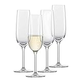 SCHOTT ZWIESEL Sektglas For You (4er-Set), elegante Champagner Gläser mit Moussierpunkt, spülmaschinenfeste Tritan-Kristallgläser, Made in Germany (Art.-Nr. 121872)