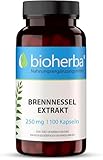 Brennnesselkapseln 200 Brennnessel Kapseln 1000 mg Tagesdodis mit Eisen, Entwässerungstabletten Wasser balance entwässerung Blutbildung und Sauerstofftransport Wasserbalance von BIOHERBA