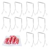 10 Stück Rouladenklammern aus Edelstahl Wiederverwendbar, Rouladen Klammern als Perfekte Alternative zu Rouladennadeln oder Rouladenspieße, für Die Schnelle Und Unkomplizierte Herstellung