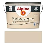 Alpina Farbrezepte Innenfarbe – Weicher Sand matt – Wandfarben für einzigartige Farbwirkungen und Raumstimmungen – atmungsaktiv, tropfgehemmt und strapazierfähig – 2,5L