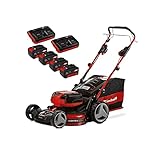 Einhell Akku-Rasenmäher GE-CM 36/47 S HW Li (4x4,0Ah) Power X-Change (Lithium-Ionen, inkl. 4x4,0 Ah 18V-PXC-Akkus, 2x PXC-Twincharger, Highwheeler, bürstenloser Elektromotor)