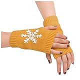Feiboyy Winter Warme Pulswärmer Handstulpen Winterhandschuhe Stulpen Thermal Strick Warme Handschuhe Warme Häkel Armstulpen