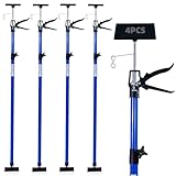 CCLIFE 4 Stk. Deckenstütze Montagestütze Einhandstütze 115-290 cm Belastbar Bis 30 kg