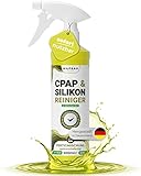 Reinigungsspray für CPAP-Masken 500ml CPAP & Silikon Reiniger für Schlauch, Silikon, Kunststoff, Mapeau Silikonreiniger Sprüher Fertigmischung (500ml Sprüher)