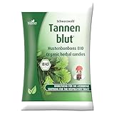 Hübner Tannenblut gefüllte Hustenbonbons | In BIO-Qualität | Wohltuend für die Atemwege | Mit ausgesuchten Kräutern | Vegetarisch und lactosefrei | 75 g |