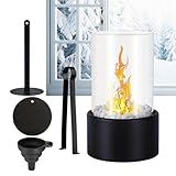 Tischkamin Indoor, Tischfeuer Outdoor, Tischfeuerstelle Für Innenbereiche, Tisch Kamin Mit Ethanol, Ethanol Kamin Indoor Zum Heizen, Dekorative Feuerlampe Für Wohnzimmer&Terrasse Schlafzimm