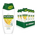 Palmolive Duschgel Naturals Honig & Milch 6x250 ml - Cremedusche mit Extrakten von Honig & Milch