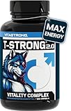 Vitastrong Vitality Complex - 120 Kapseln T-Strong 2.0 mit Arginin, Cordyceps, Taurin, Maca, Bockshornklee, Ginseng, Ginkgo, Zink, Vitamin B6 - Energie, männliches Wohlbefinden und Leistungsunterstütz