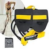 Ferok Pro - Zugseil Schwimmen Paddles - Fitness Widerstandsband mit Seilen und Handpaddles - Ideal für das Heimkörpertraining - schwimmtraining - Version Light