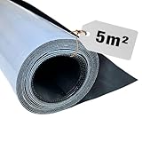 HSS EPDM Dachfolie Selbstklebend – 5m² KSK Dachbahn für Gartenhaus & Carport – UV Beständig & Wasserdicht – 1,3 mm Stark – 1 x 5 m – Schwarz