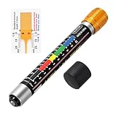 VSSHE Schichtdickenmessgerät Magnetische, Auto Lackdickenmessgerät Magnetische lackmessgerät mit 1stk Profiltiefenmesser, Wasserdicht und tragbar, Karosserie Schadens Detektor mit Magnetspitzenskala