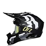 Leichter Motocross Helm für Jugendliche Integralhelm MTB Erwachsene Offroad Motorrad Dirt Bike Helme mit Schutzbrille für Downhill Fahren BMX Rennen ADV