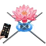 PxkVrin 3D-Hologramm-Ventilator, 3D-Led-Werbe-Hologramm-Ventilator, 16,5 Zoll 2000 X 224 WiFi-3D-Projektor, für GeschäFt für Werbung Im. 65cm-22.59in